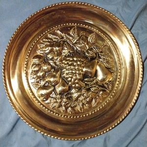 Vintage brass wall plate